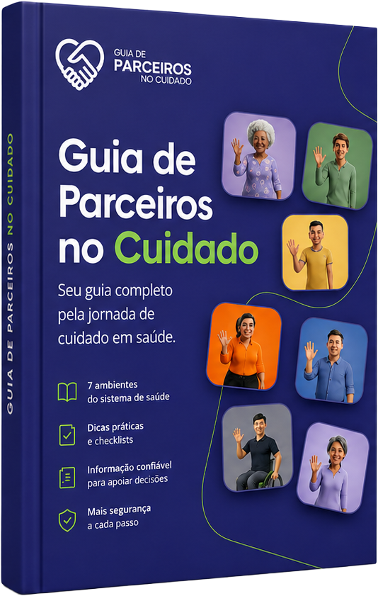 Mockup do Guia Parceiros no Cuidado